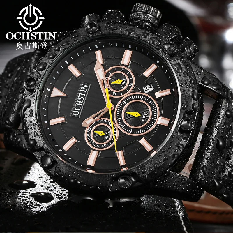 

Ochstin Multi-functional 6-Pin Sports MEN'S Table Cool Large Dial MEN'S Watch Hot Sales Watrproof Watch