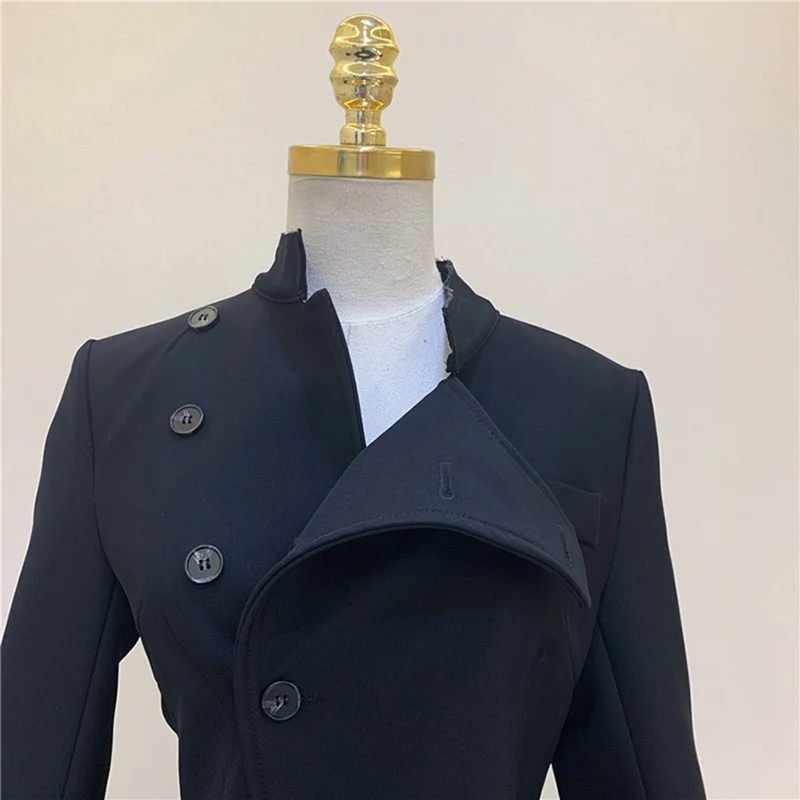 HIGH STREET новейшее стильное дизайнерское платье женские пуговицы лоскутное платье верхняя одежда