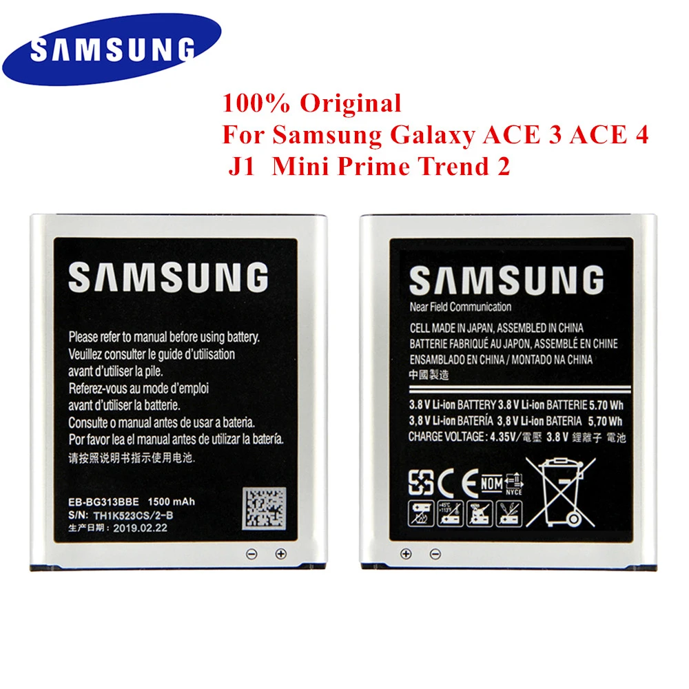 EB BG313BBE de batería Original para móvil, para Samsung Galaxy ACE 3 ACE 4, neo ACE 4 Lite J1, Mini Prime Trend 2, G313H, S7272, S7562C, G318H, para teléfonos móviles| - AliExpress