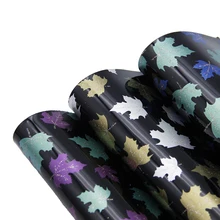 20*34 см кленовый лист блеск с принтом синтетическая кожа ПВХ, материалы для ручных поделок для изготовления домашних мероприятий, 1Yc6572