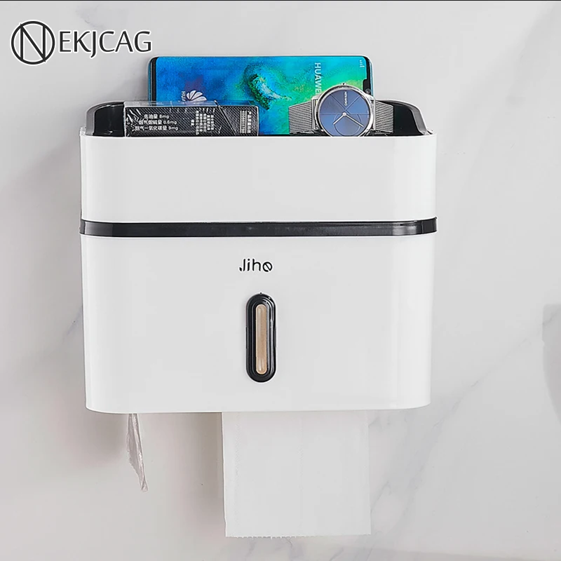 

Free-Shipping Waterproof Toilet Paper Holder Shelf Bathroom Storage Box for Toilet Paper Tray or Roll Paper Bathroom accessories