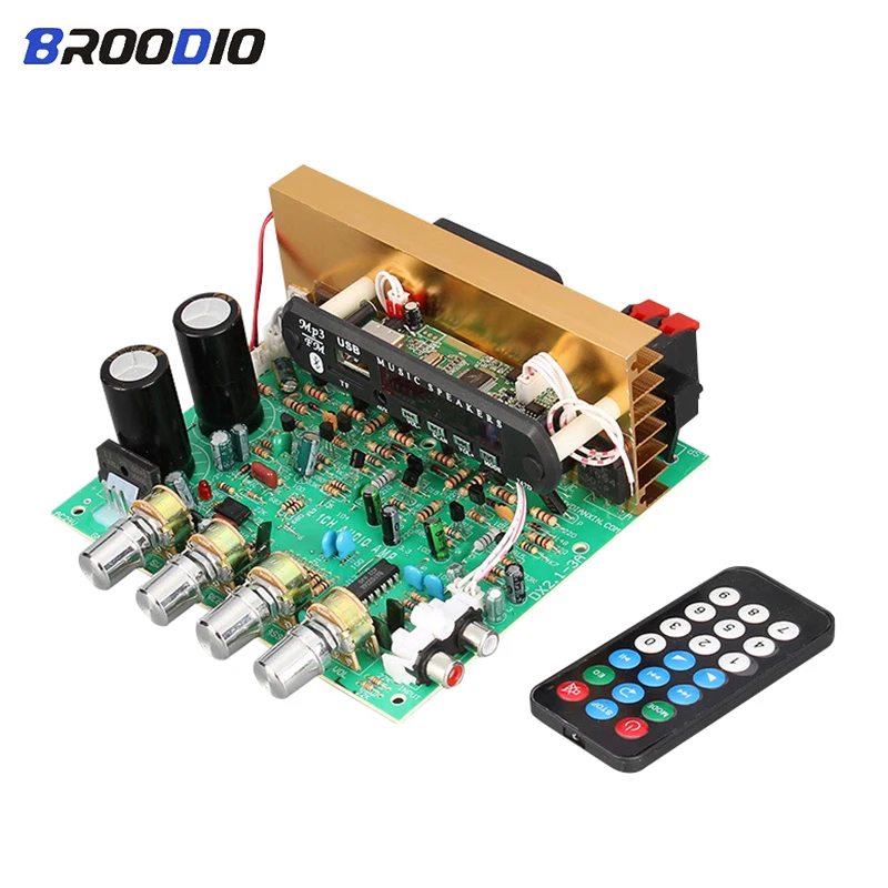 

Bluetooth Subwoofer Amplifier Board 2.1 Channel 3*80W High Power Audio Board With AUX TF Card U Disk For Home Sound Theater DIY