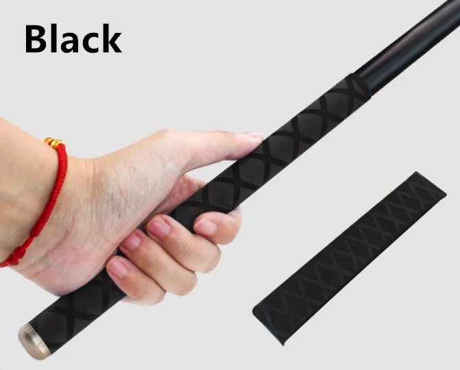 Нескользящая термоусадочные трубки для удочки DIY электрической изоляции 5 видов цветов 1M15/18/20/22/25 мм - Цвет: Black