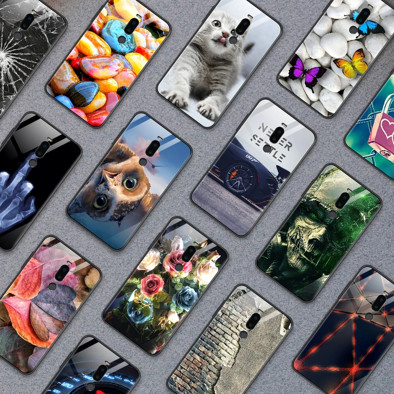 Для iPhone 5S SE 6 6S 7 8 Plus XR XS MAX Роскошный чехол из закаленного стекла для Meizu M5 M6 M8 M9 Note 16th