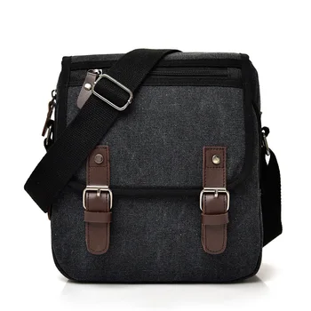 

New Men canvas Shoulder Bags Outdoor Multifunction Mini Tactical Bag Male Multiple compartments Solid color travel Crossbody bag