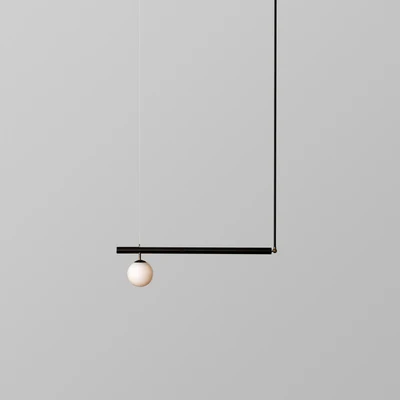 1light Светодиодный постсовременный Железный стеклянный арт в стиле минимализма деко люстра подвесной светильник лампа для спальни - Цвет абажура: 1light
