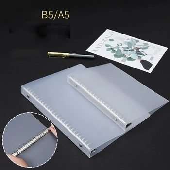 

A5/B5 Handbook DIY Coil Sprial Book Transparent PP Loose-leaf Notebook Cover Agendas 2020 Journal Planner Organizer 20/26 Holes