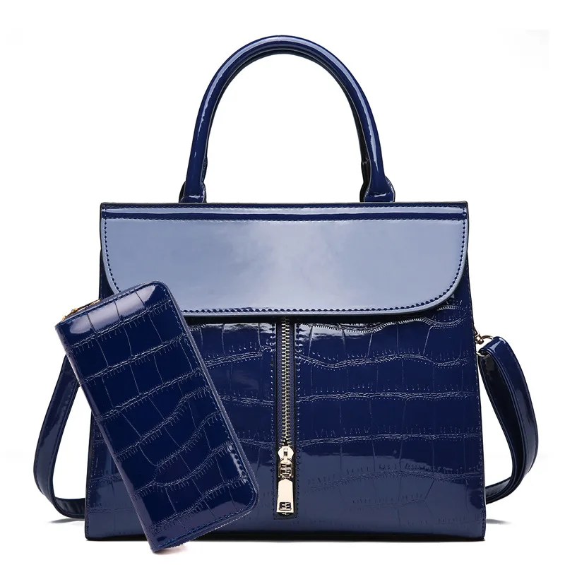 

2019 New Style Korean-style Shoulder WOMEN'S Bag Elegant Versatile Simple Handbag Bag Two-Piece Set Multi-Purpose Different Size