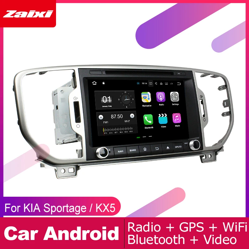 ZaiXi 2 DIN Автомобильный dvd-плеер gps-навигатор для KIA Sportage KX5~ автомобильное мультимедиа андроид экран системы радио стерео