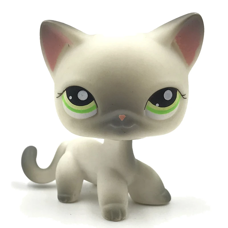 LPS CAT оригинальный pet shop Симпатичные игрушки стоят немного короткие волосы кошка