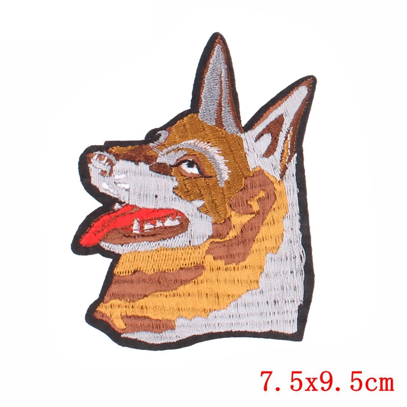 0952 Животные тигр вышивка патчи Железо на патч для одежды DIY наклейки пришить одежду джинсовая куртка рюкзак сумки значки F - Цвет: 0952