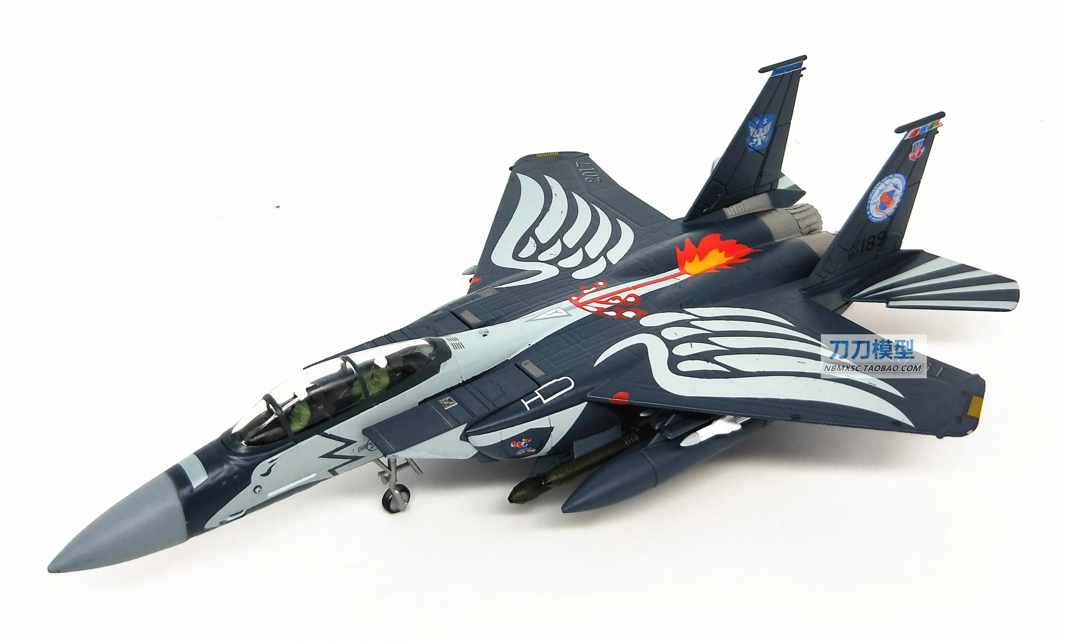 1:100 ВВС США F-15E Двухместный сверхзвуковой всесезонный Истребитель модель сплава литье Коллекционная модель