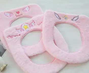 

Cartoon Plush Toy Card Captor Sakura Magic Wand Toilet Seats Cover Girl Birthday Christmas Gift #1979