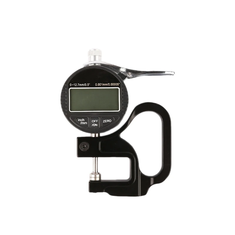 

Digital Thickness Gauge 12.7mm, 0.0005 Inch/ 0.01mm, Thickness Meter Precise Electronic Micrometer with LCD Display