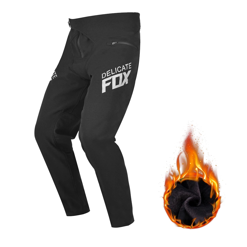 Pantalones de Motocross delicados Fox para hombre, pantalones cálidos de invierno para motocicleta MX, impermeables con terciopelo, todoterreno, ATV, UTV|Pantalones| AliExpress