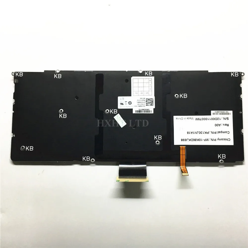 Для Dell XPS 15z L511z L512z XPS 14Z L412z Клавиатура для ноутбука британская версия с подсветкой Хорошая рабочая