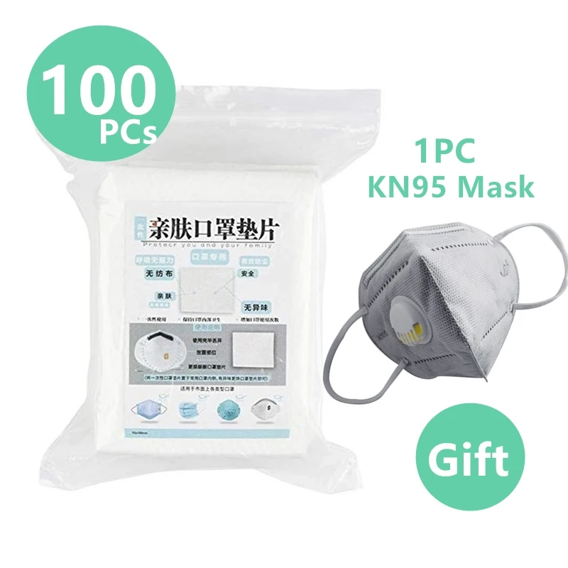 

100-500pcs Disposable Face Masks Replacement Mask Filter Filtering Pad Gasket Mat Send 1pc KN95 Mask Safety As FFP2 N95 KF94