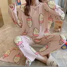 2021 Spring Autumn Maternity Pajamas Breastfeeding Pregnant Women Cotton Nursing Pjs Suit Sleepwear Pregnancy Nightgown Clothes