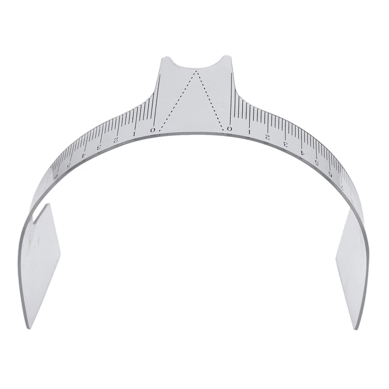 

Updated Eyebrow Care Template Shaper Ruler Measuring Tool Makeup Reusable