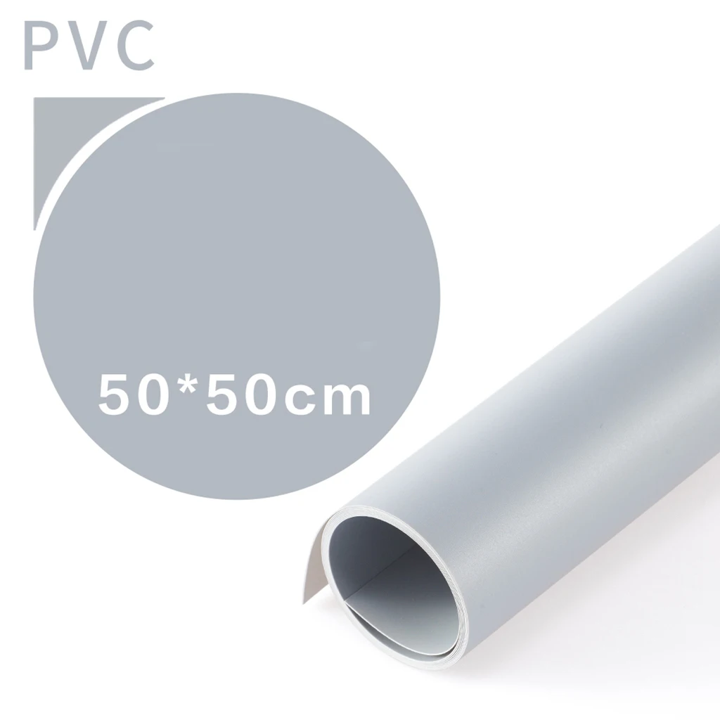 4 Colors 50x50 PVC Photographer Background White+Gray+Pink+Yellow Photo Screen