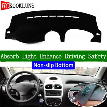 

For Peugeot 206 2004 2005 2006 2007 2008 Non-slip Bottom Dashboard Cover Car Decals Car Stickers Interior Car Accessories