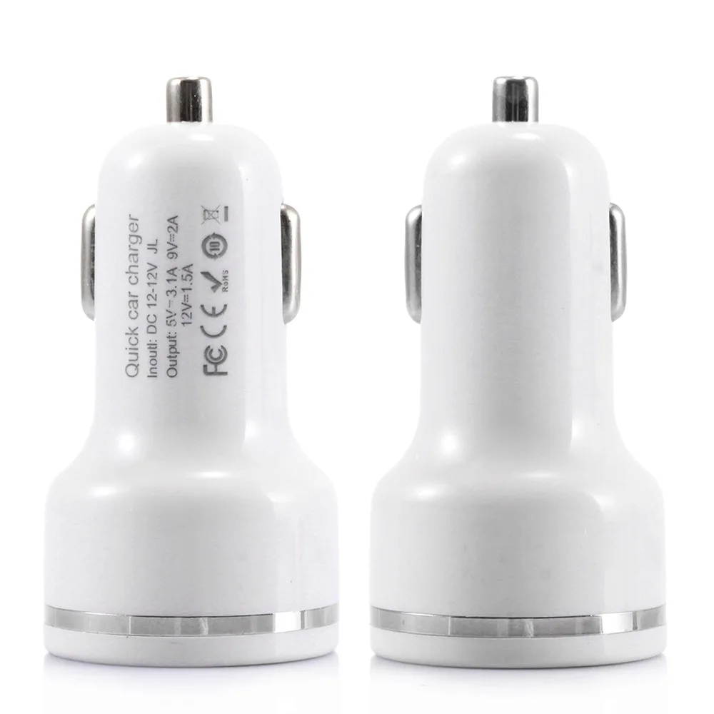 5 в 2.4A QC3.0 Dual USB зарядное устройство для мобильного телефона Быстрая зарядка 3,0 для IPhone 8 X Xiaomi samsung S8 автомобильное зарядное устройство 2 порта