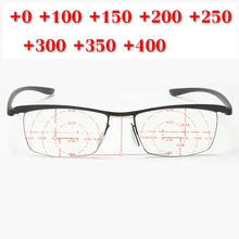 Новинка ретро мульти фокус квадратный синий светильник блокирующие очки для чтения для мужчин и женщин бифокальные очки для пресбиопии с диоптриями NX
