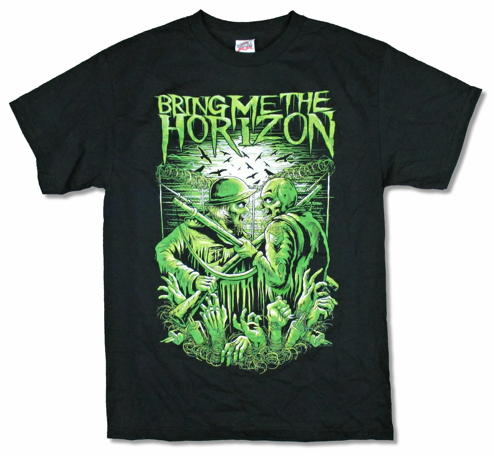Bring Me The Horizon Ww3 World War 3 черная футболка новый официальный Btmh Merch | Мужская одежда