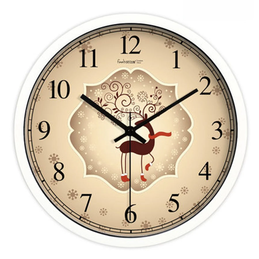 Vintage Electronic Clock Silent Wall Clock Plastic Digital Large Deer Metal Horloge Murale Big Wall Watches Home Decor Bb50w Wall Clocks Aliexpress
