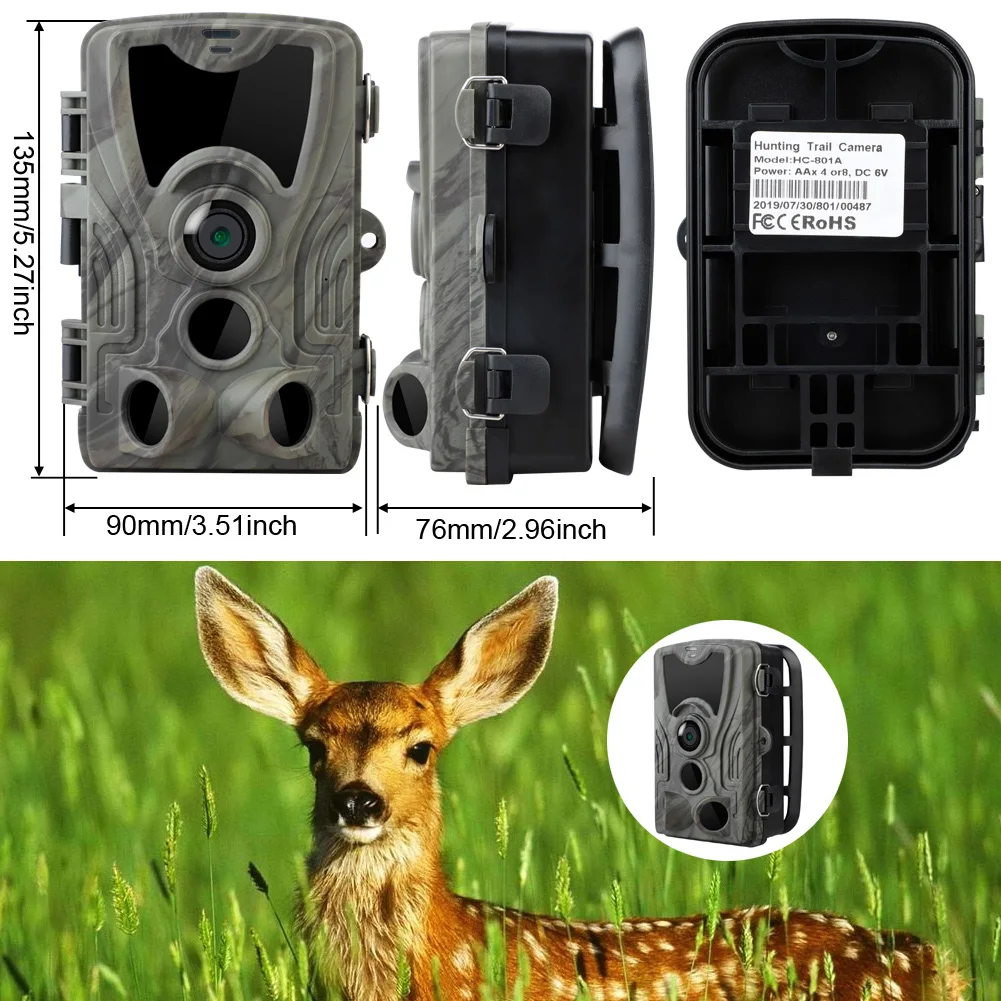 20MP HD 1080P камера для охоты на открытом воздухе, водонепроницаемая профессиональная камера для съемки дикой природы, ИК камера ночного видения, Новинка