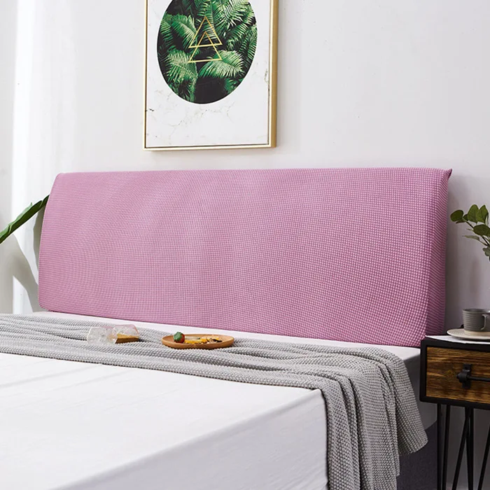 light purple Современный чехол для кровати высокоэластичный чехол на спинку кровати универсальный все включено спинка кровати пылезащитный спандекс чехол tete de lit - Цвет: light purple