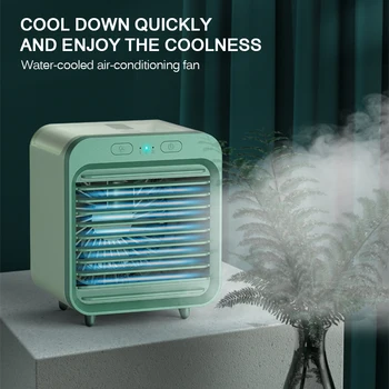 

Portable New USB Rechargeable Water-cooled Air Conditioner Summer Desktop Cooling Fan Air Cooler For Home Outdoor Travel