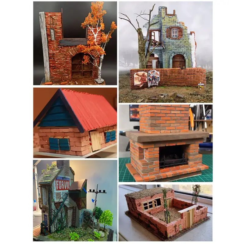 scale model brick kits for scenery