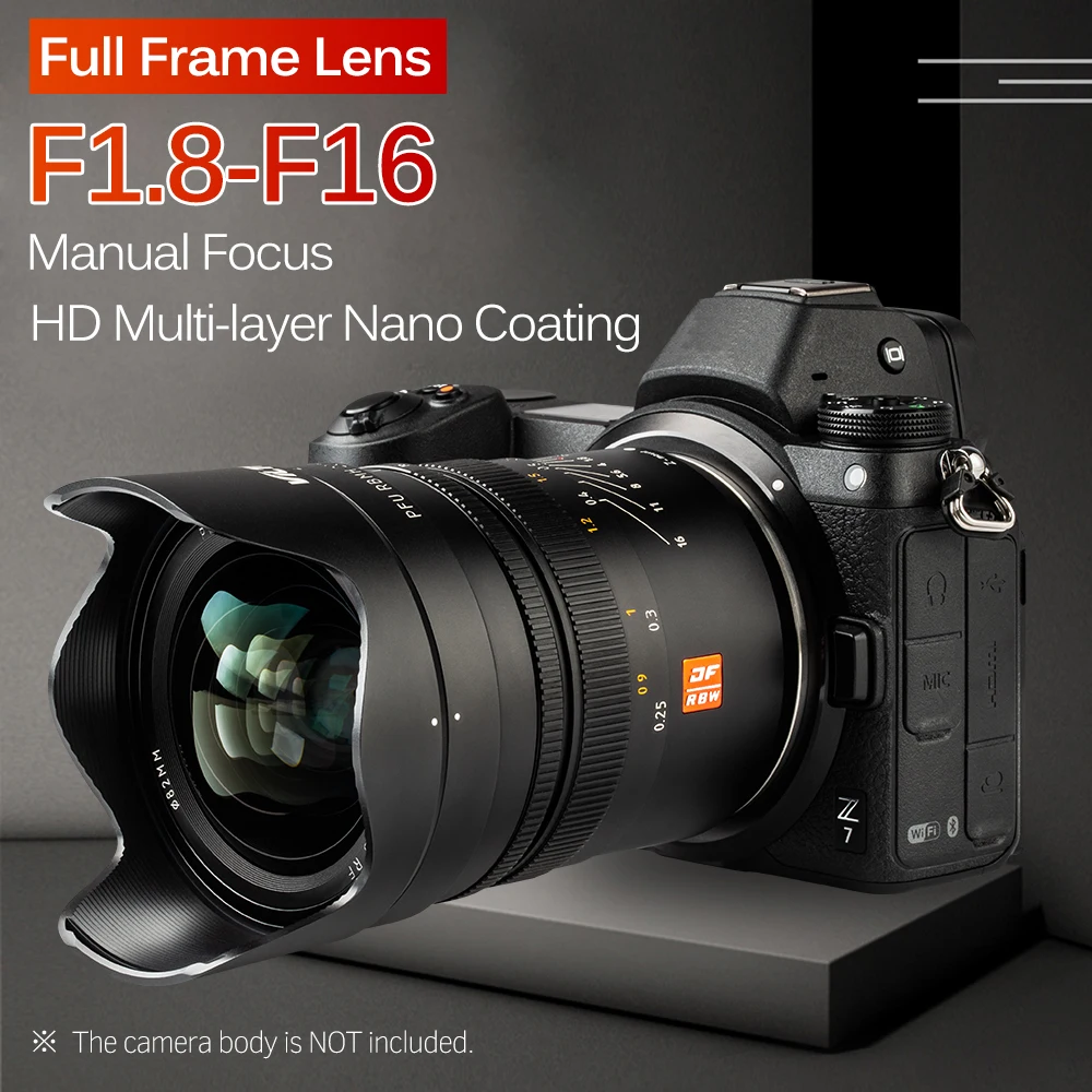 Viltrox PFU RBMH 20 мм F1.8 ASPH объектив камеры полная Рамка ручная фокусировка широкий угол для Nikon Z Mount camera