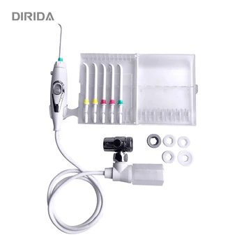 

DIRIDA Faucet Water Dental Flosser Oral Irrigator Switch Jet Floss Toothbrush Irrigation SPA Teeth Tooth Cleaning + 6pcs Nozzle