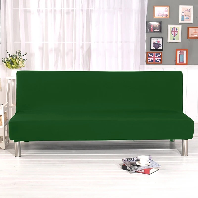 Универсальный чехол для дивана, кровати без рукавов, складное современное сидение, растягивающиеся Чехлы, дешевые чехлы для дивана, эластичный чехол из спандекса - Цвет: Green