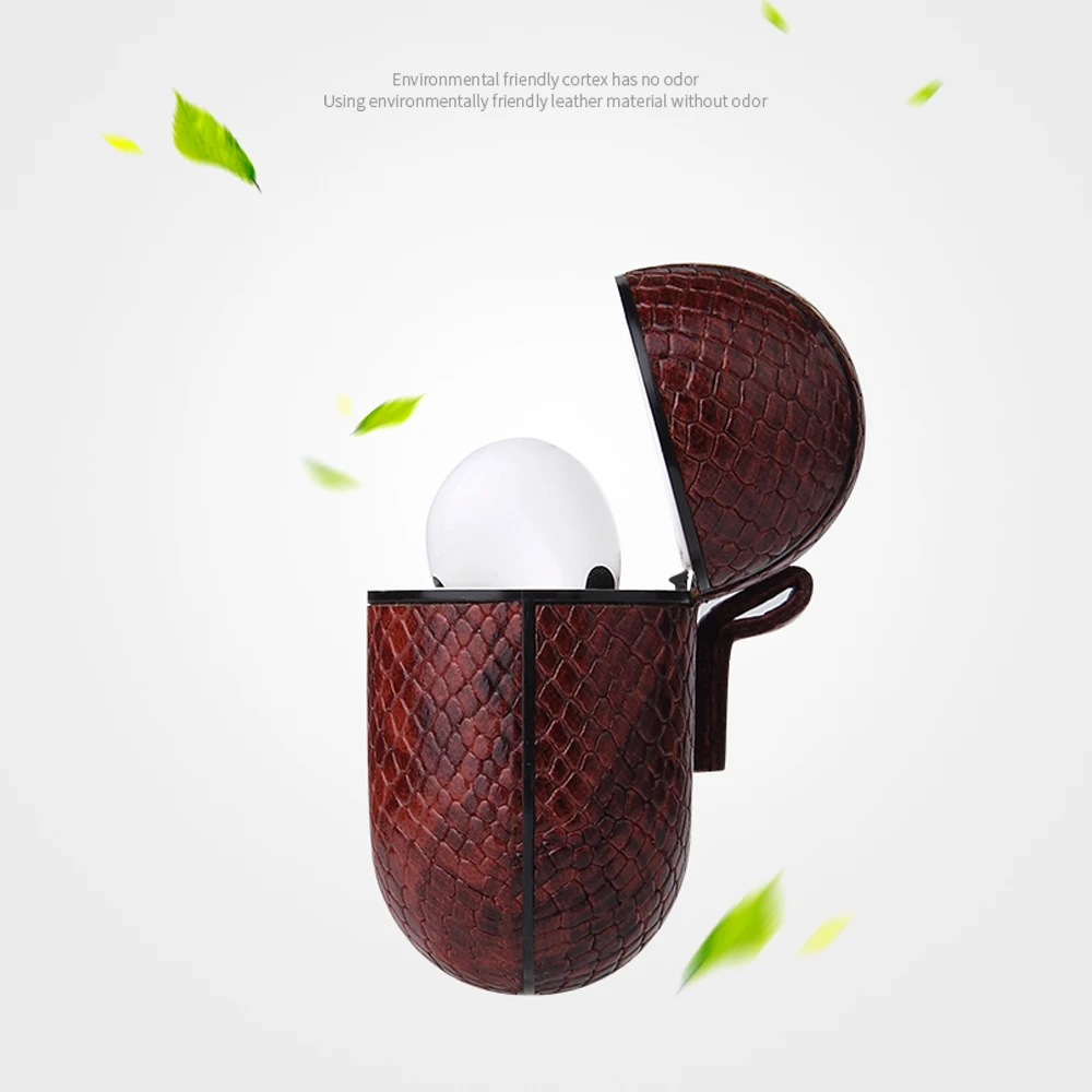 Для Airpods Pro Чехол из искусственной кожи Змеиный узор корпус наушников противоударный анти-капля защитный чехол для Apple Air Pods Pro Чехол