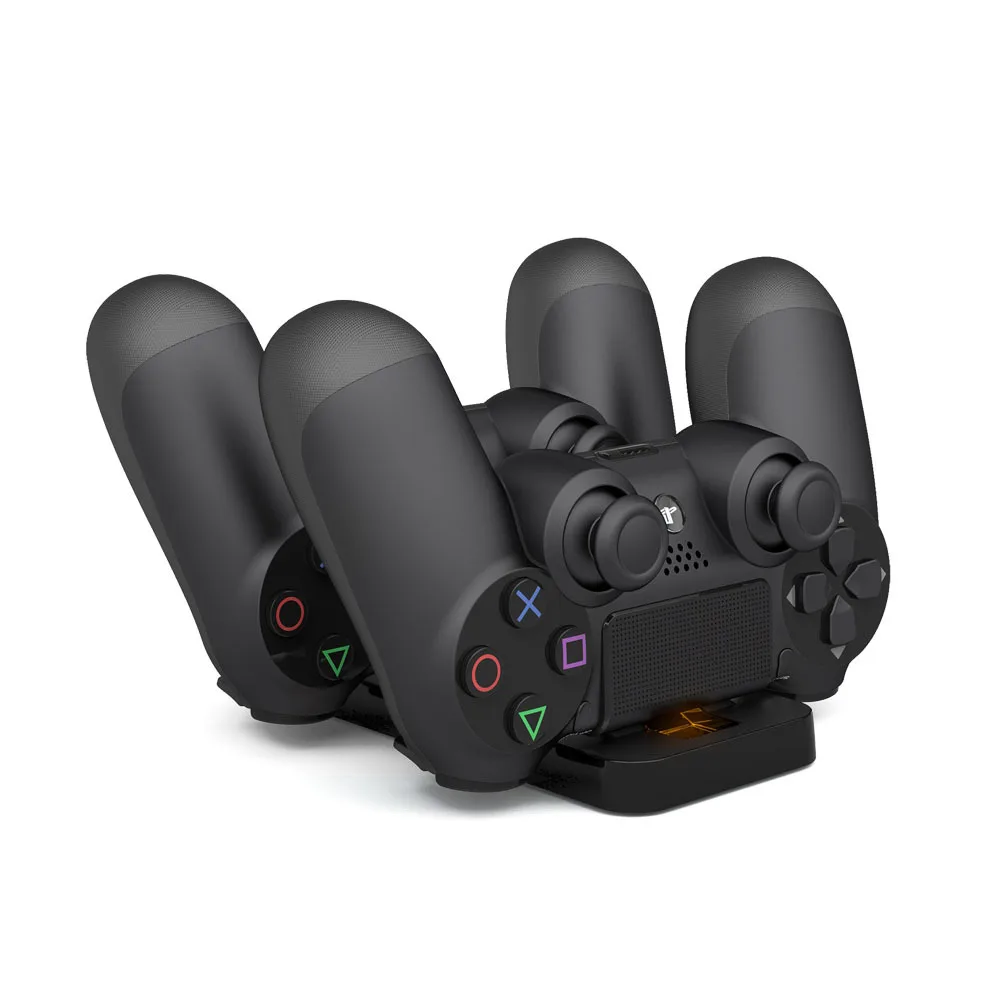 

Fast Charger for PS4 Controller Gamepad for Playstation 4 Controle Double Handle Chargers Dock Dual USB Charging Station Stand