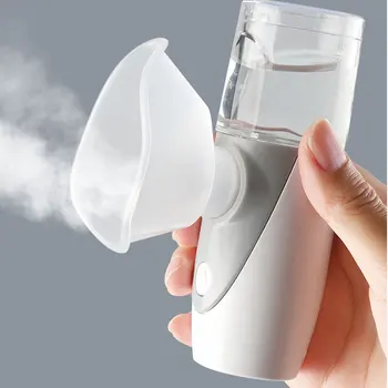 

Mini Ultra-Quiet Ultrasonic Handheld Portable Atomizer Pvc Ultra Silent Do Atomization Treatment Of Respiratory Diseases 1 Pcs