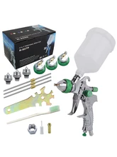  Professional HVLP Spray Guns With Regulating Valve 1.4/1.7/2.0mm Airbrush Mini Paint Spray Gun for Painting Aerograph Cars Tools 