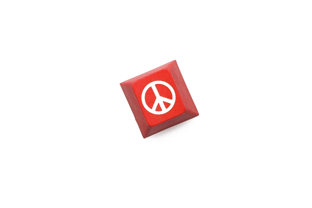 ESC Anti War Red x1 Новинка Вишня профиль с эффектом деграде скульптура pbt клавиши для механической клавиатуры лазерной гравировкой против знак r1 1x фиолетового красного и синего цвета - Color: ESC Anti War Red x1