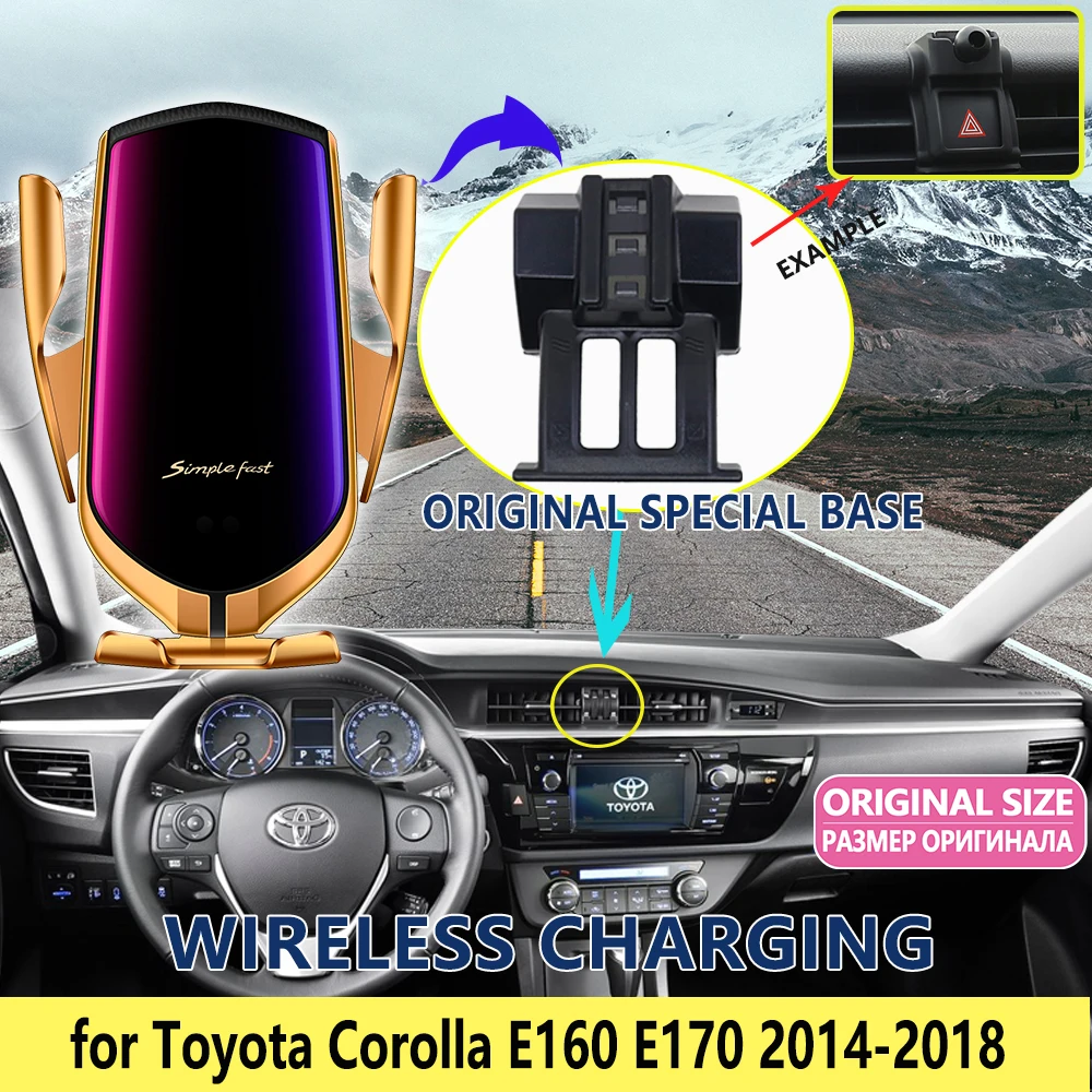 Автомобильный держатель для Toyota Corolla E160 E170 2014 2015 2016 2017 2018 телефонный кронштейн