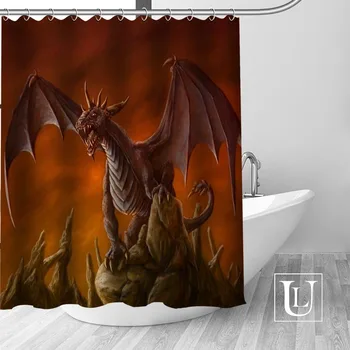 

Custom dragon Shower Curtain MORE SIZE Waterproof Fabric Shower Curtain for Bathroom Decor Dropshipping