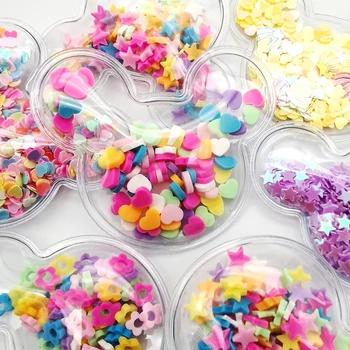 

David accessories 10pcs 53*45mm Transparent Plastic Filling Sequin Appliques for DIY Headwear Hair Clip Bow Accessorie,10Yc10437