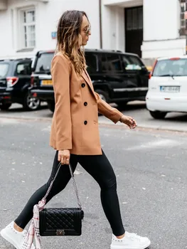 

2019 autumn winter New Hot Double-breasted Women Blazers And Jackets Spring Autumn Fashion Blazer Ladies Blazer Female