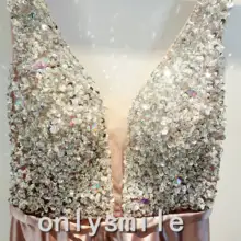 Сексуальные Сатиновые платья для выпускного вечера, длинные платья трапециевидной формы с кристаллами и бисером, платья для выпускного вечера с v-образным вырезом, вечерние платья с открытой спиной Robe De Soiree