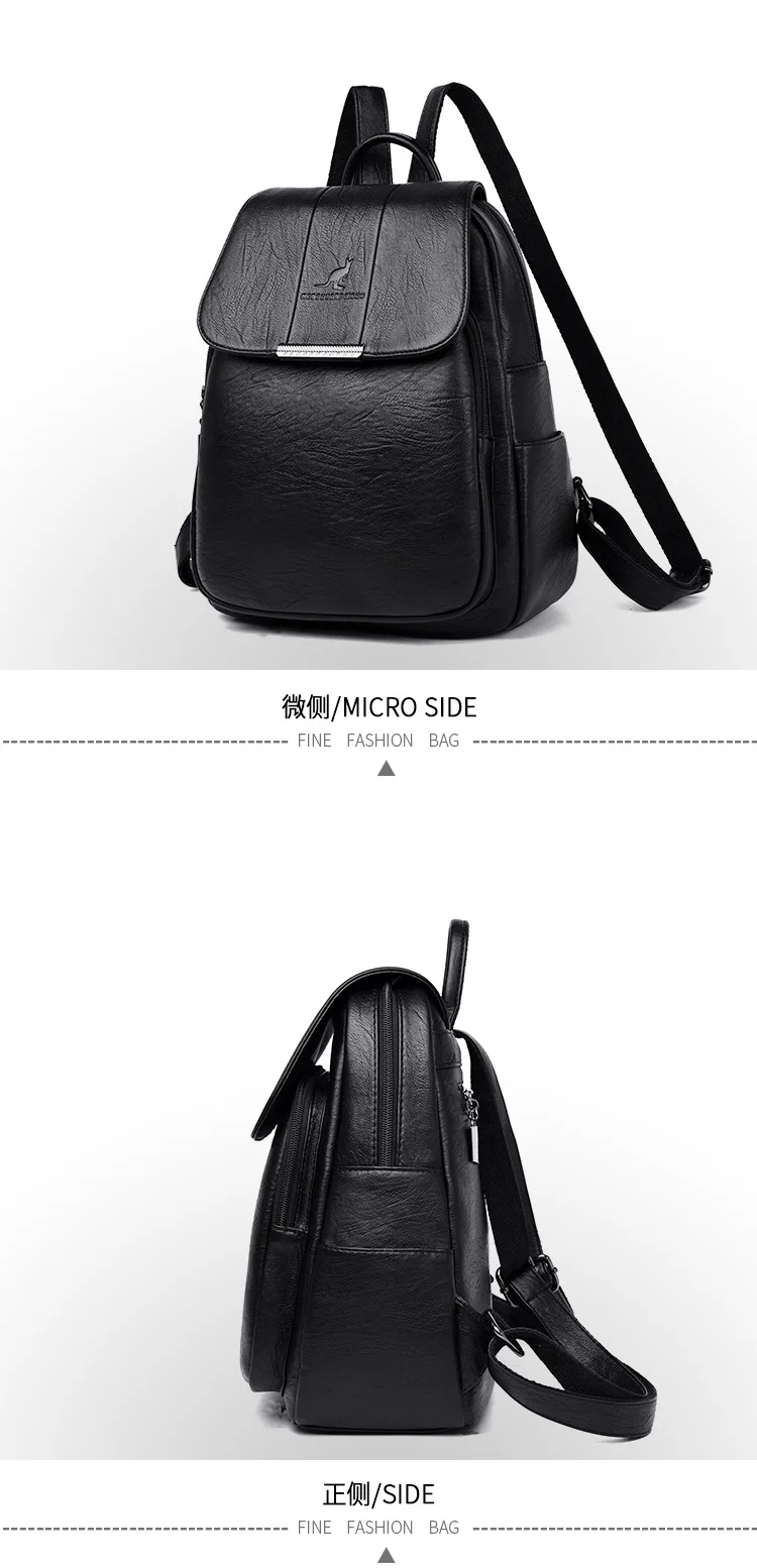 AliExpress Простой Модный шикарный рюкзак женский стиль школьный мягкий кожаный рюкзак для путешествий на открытом воздухе