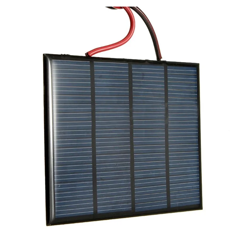 Промо-акция! 1,5 W 12V Мини Панели солнечные мелкая клетка модуль Зарядное устройство с 1 м провода