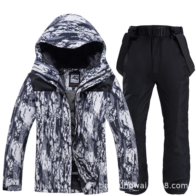 

Men's Women's Ski Suit Winter Windproof Warm Jacket And Ski Pants Female Snowboard Suit New Waterproof Breathable Snow Jacket