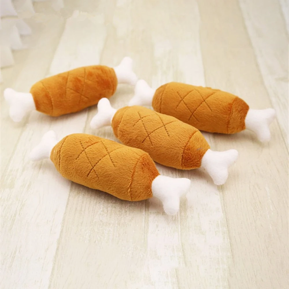 Bone Toy плюшевая звуковая куриная лапка питомец жевательная игрушка-пищалка для щенков барабанный дизайн игрушки милые игрушки для собак товары для домашних животных для собак кошек
